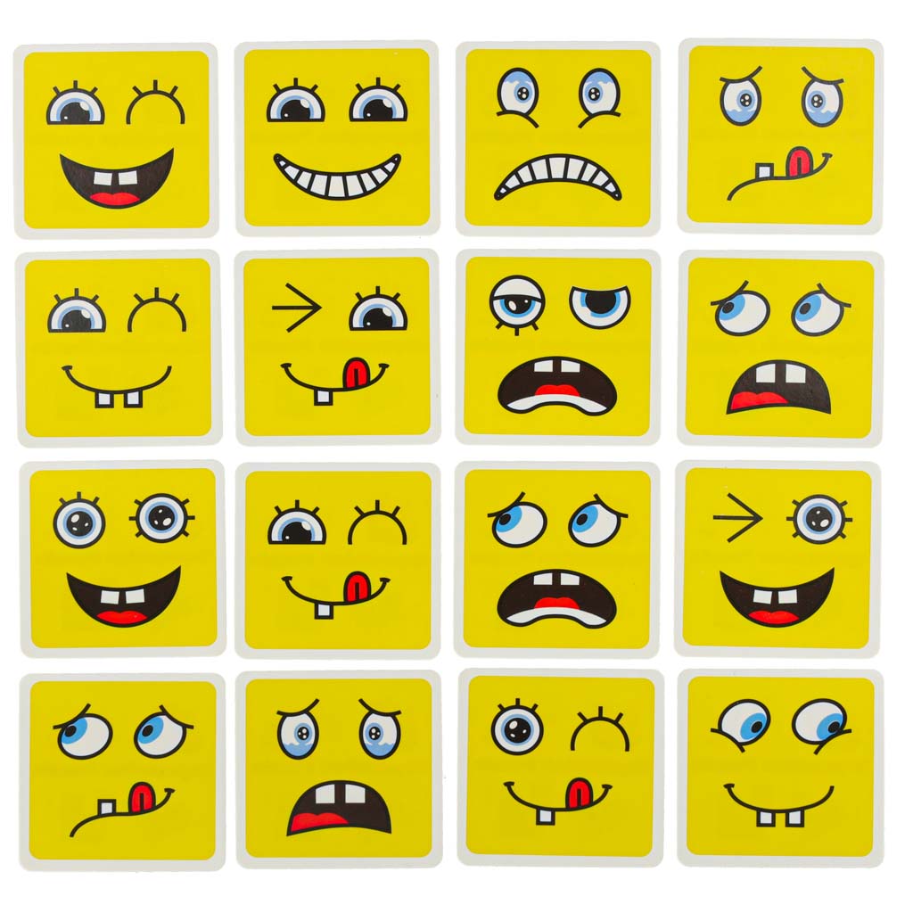 Klocki kreatywne montessori wyzwania zmieniające twarz emocje - obrazek 5