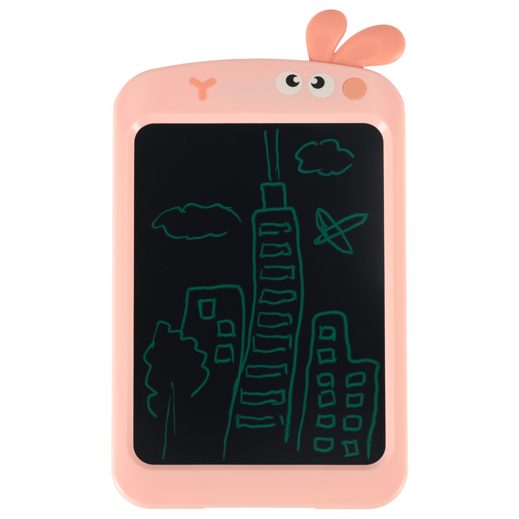 Tablet graficzny do rysowania dla dzieci znikopis tablica ekran LCD 8,5' królik róż - obrazek 4