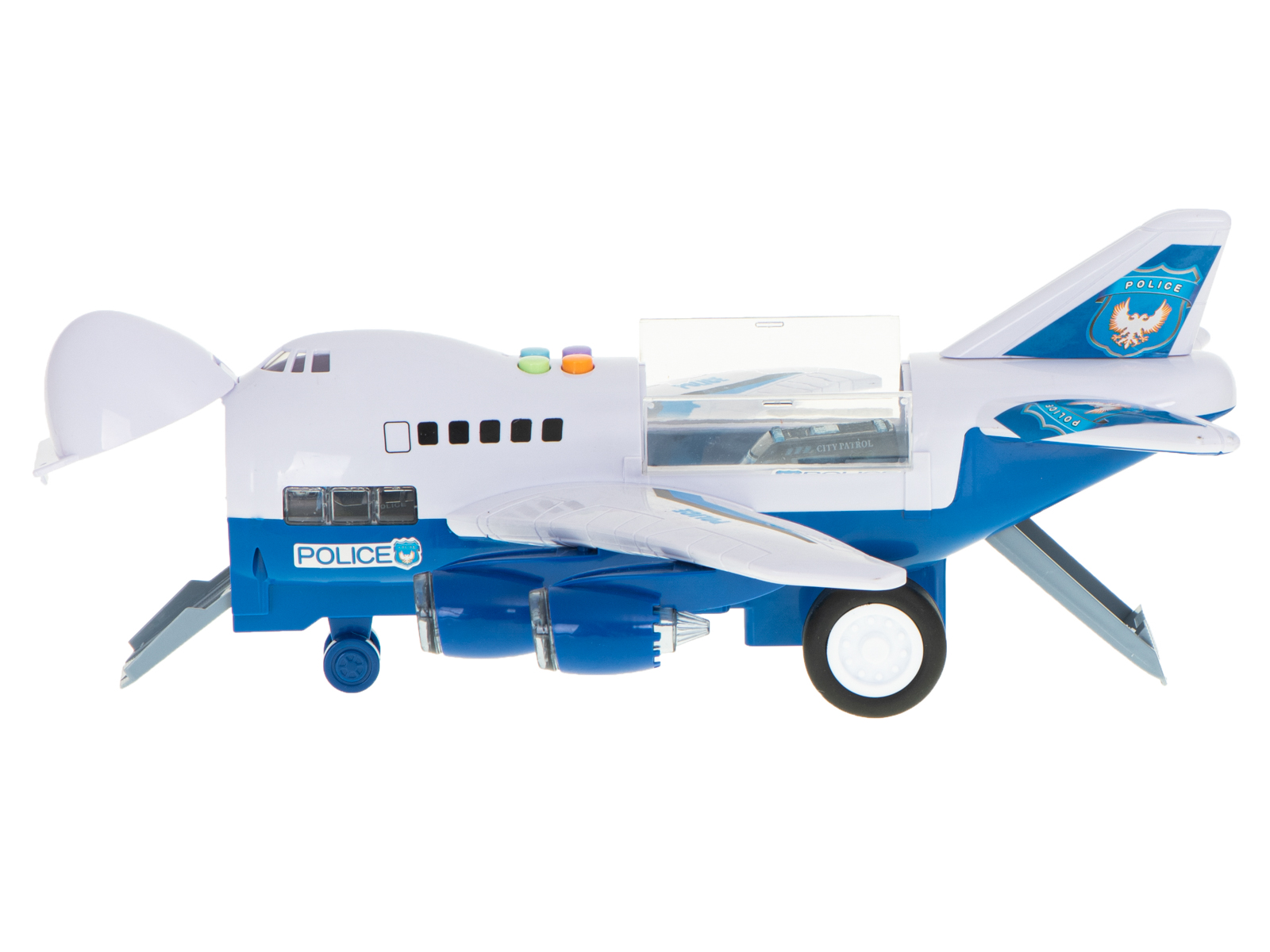 Transporter samolot + 6 aut policja bok/przód - obrazek 3