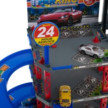 Parking samochodowy garaż wielopoziomowy piętrowy stacja benzynowa myjnia