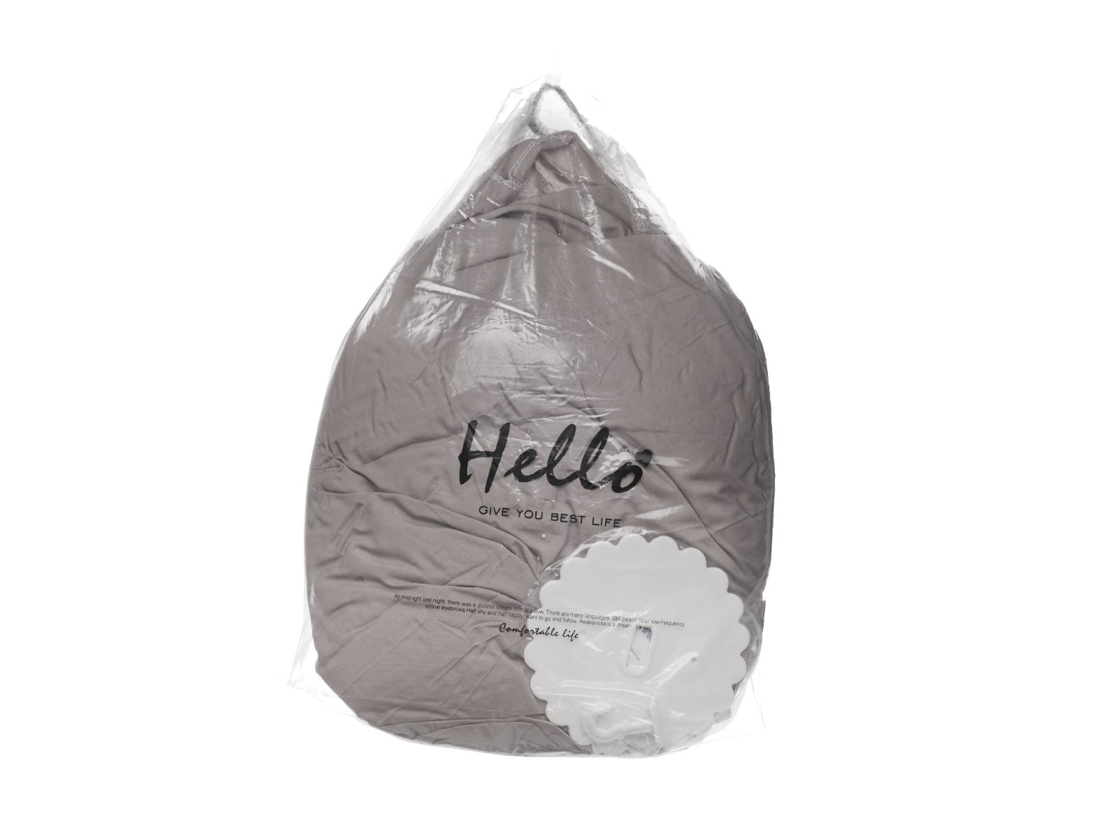 Baldachim kurtyna namiot tipi wiszący szary - obrazek 4