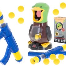 Głodna kaczka strzelanie do celu gra zręcznościowa zestaw pistolet i kulki