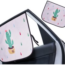 Osłona Zaslona szyby do auta kurtyna magnetyczna przeciwsłoneczna kaktus