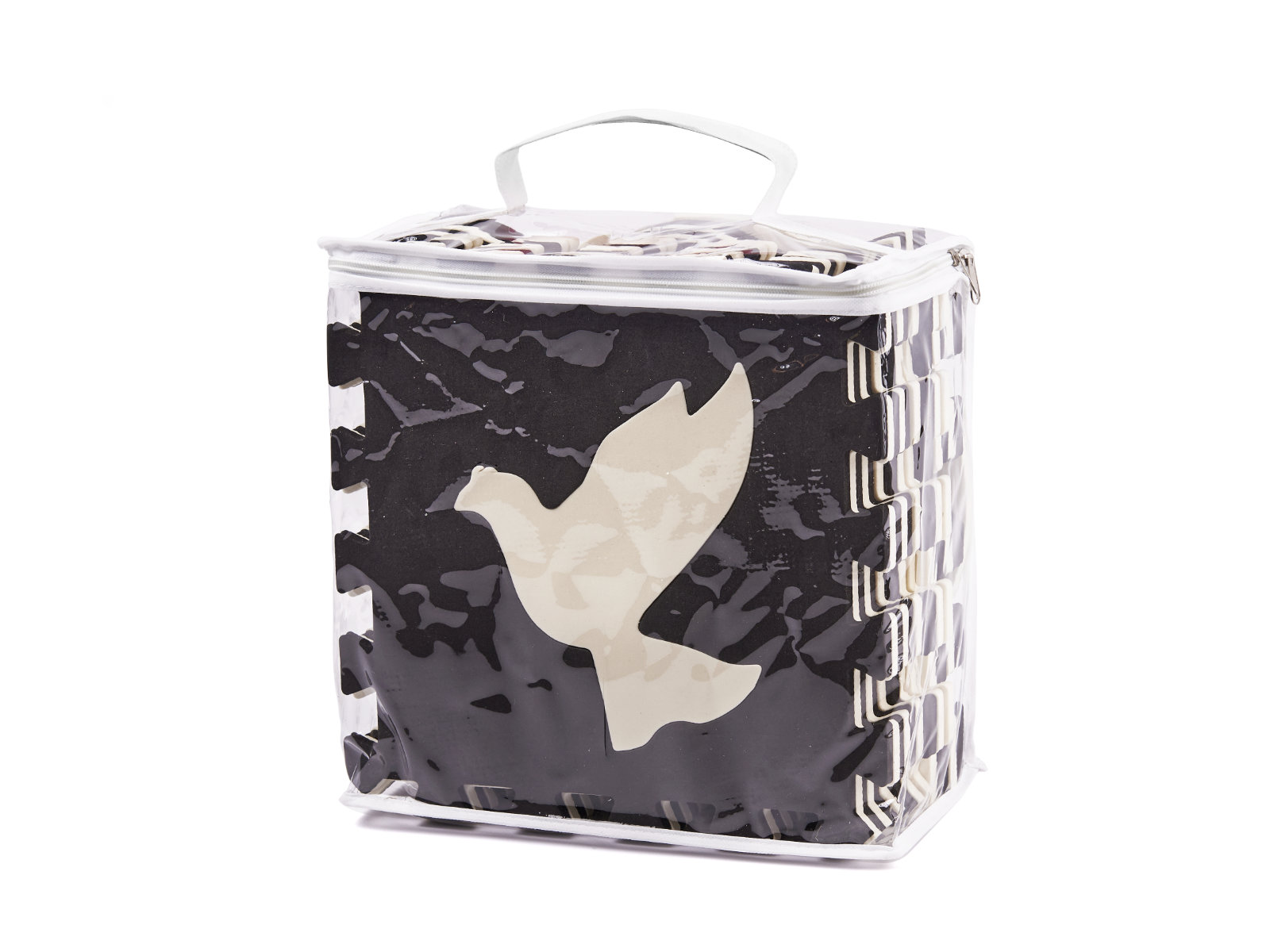 Mata edukacyjna piankowa puzzle 114 x 114 x 1 cm czarna 25 elementów - obrazek 7