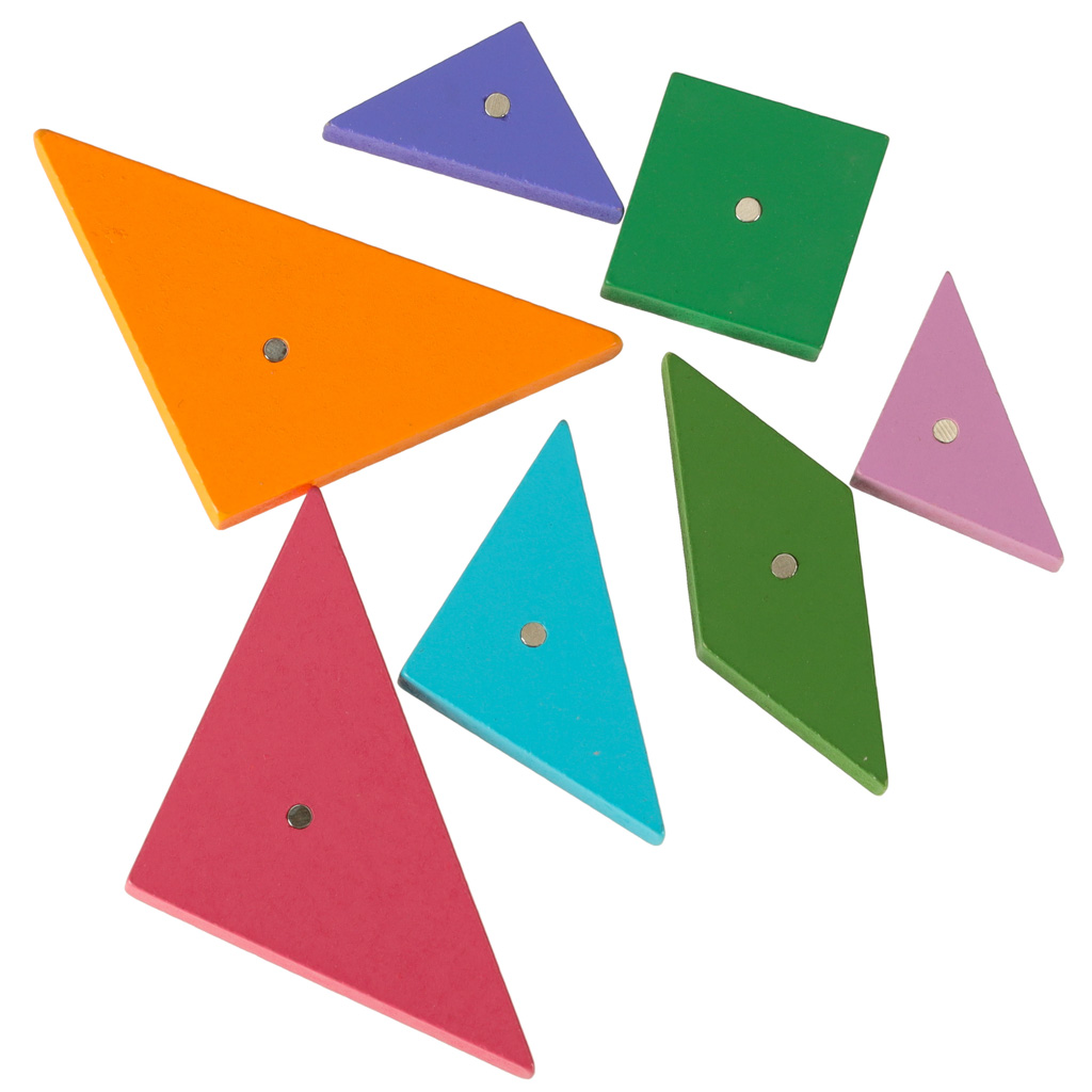 Tangram książeczka magnetyczna układanka montessori klocki gra logiczna 3D - obrazek 8