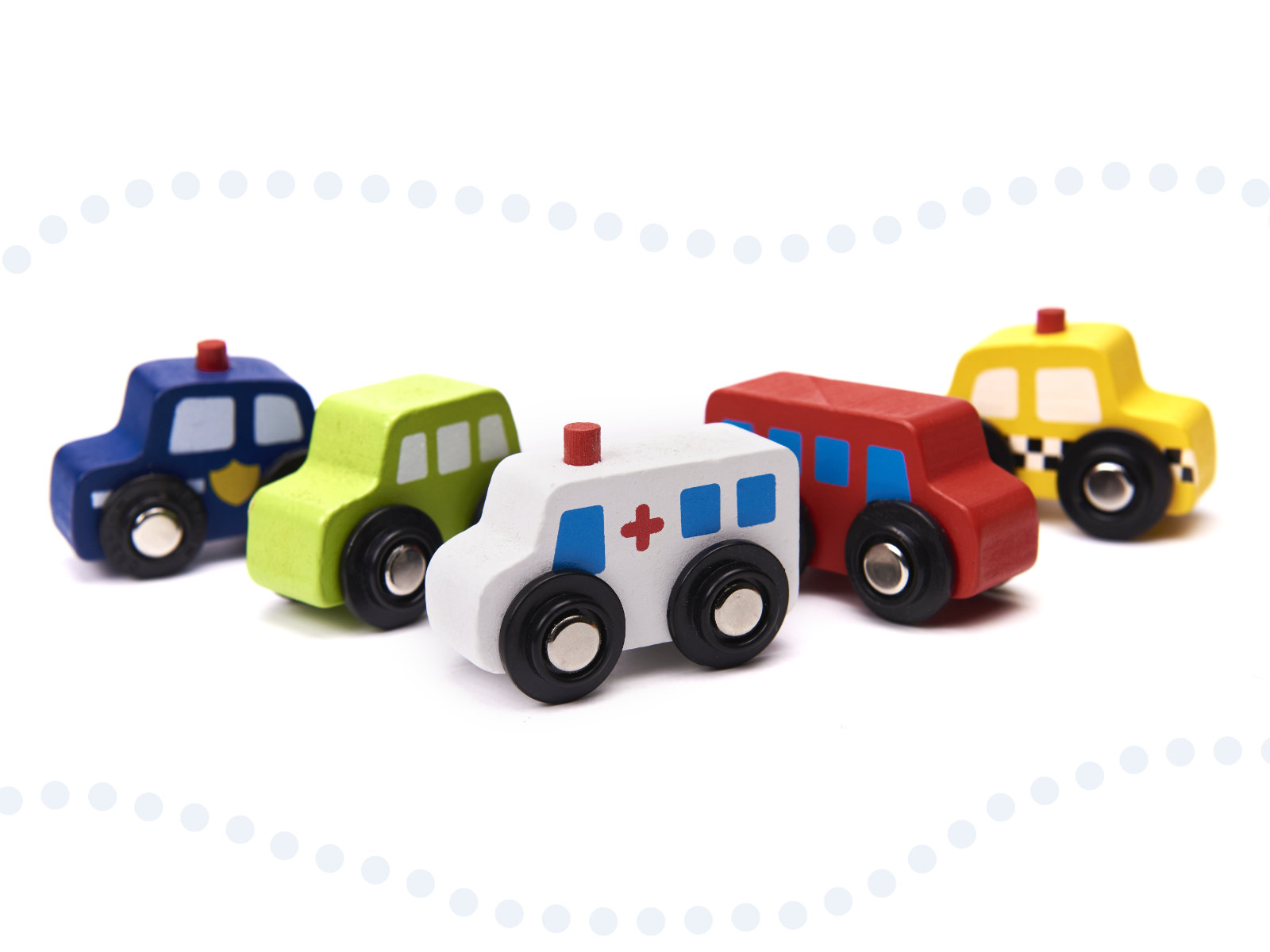 Kolejka drewniana pociąg tor samochodowy 70 elementów - obrazek 5