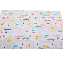 Mata edukacyjna piankowa dwustronna składana ulica las 177 x 158 cm