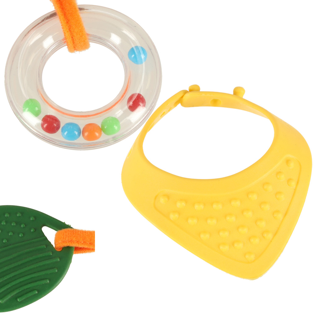 Maskotka sensoryczna zawieszka do wózka lisek - obrazek 4