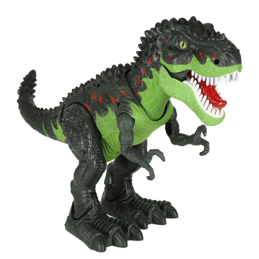 Dinozaur T-REX elektroniczny chodzi ryczy zielony - obrazek 5