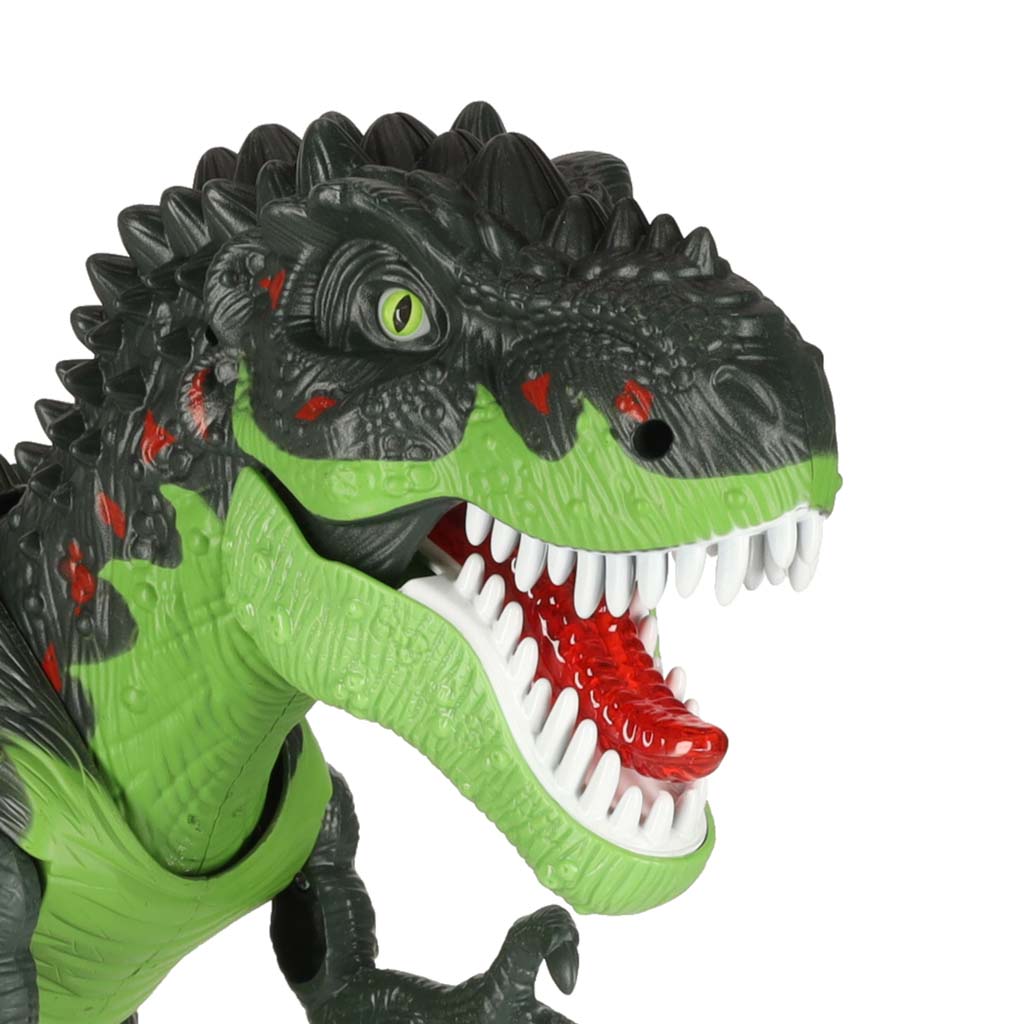 Dinozaur T-REX elektroniczny chodzi ryczy zielony - obrazek 6