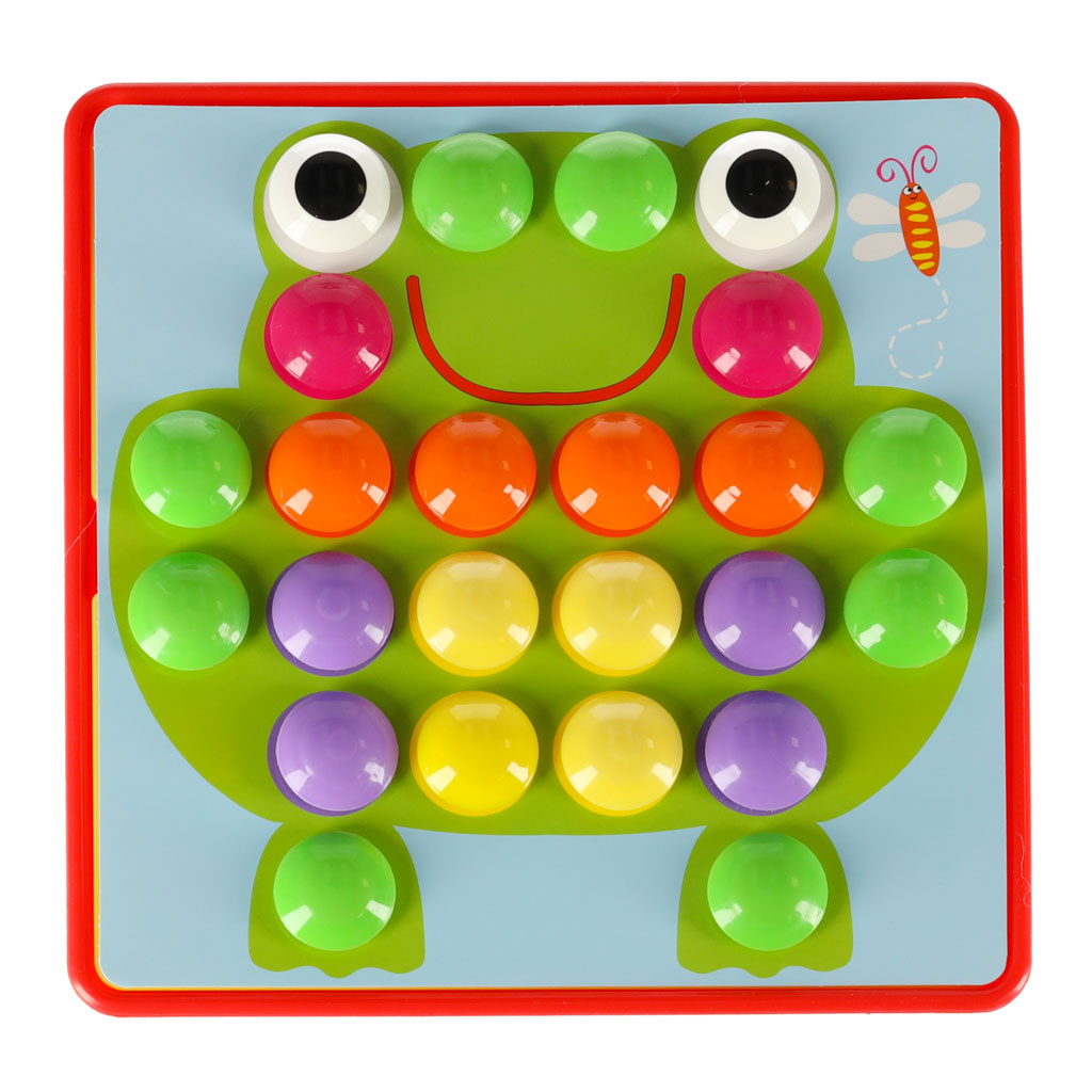 Układanka edukacyjna Guzikowa Mozaika trening ręki 57el. - obrazek 7