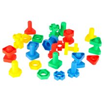 Klocki konstrukcyjne edukacyjne śruby montessori 30 elementów