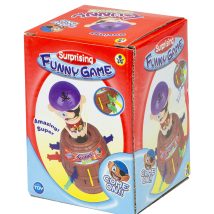 Gra zręcznościowa Szalony Pirat w beczce Ukłuj pirata 9 x 9 x 12,5 cm