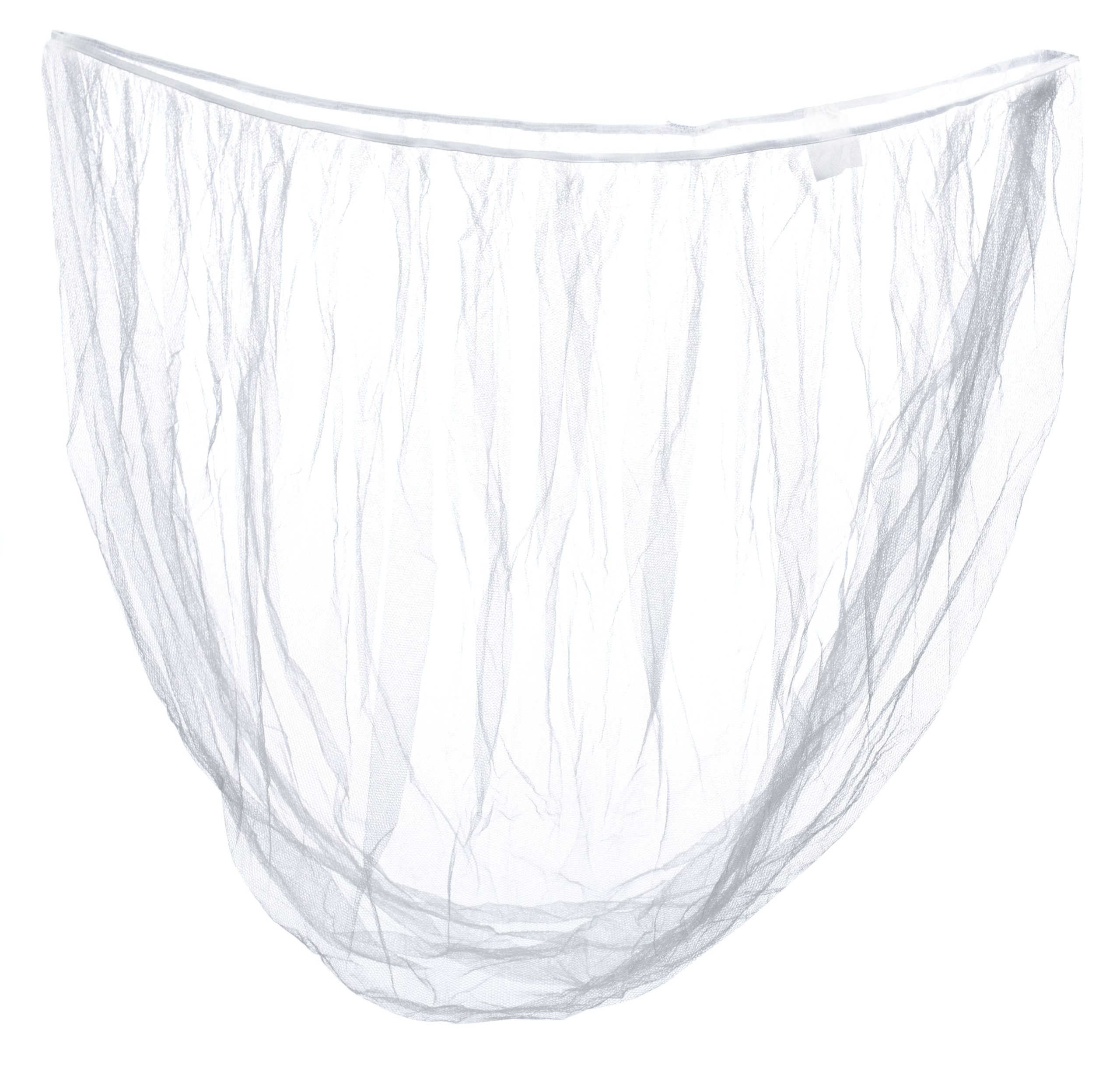 Moskitiera siatka na owady elastyczna na gumkę do wózka uniwersalna 140cm biała - obrazek 4