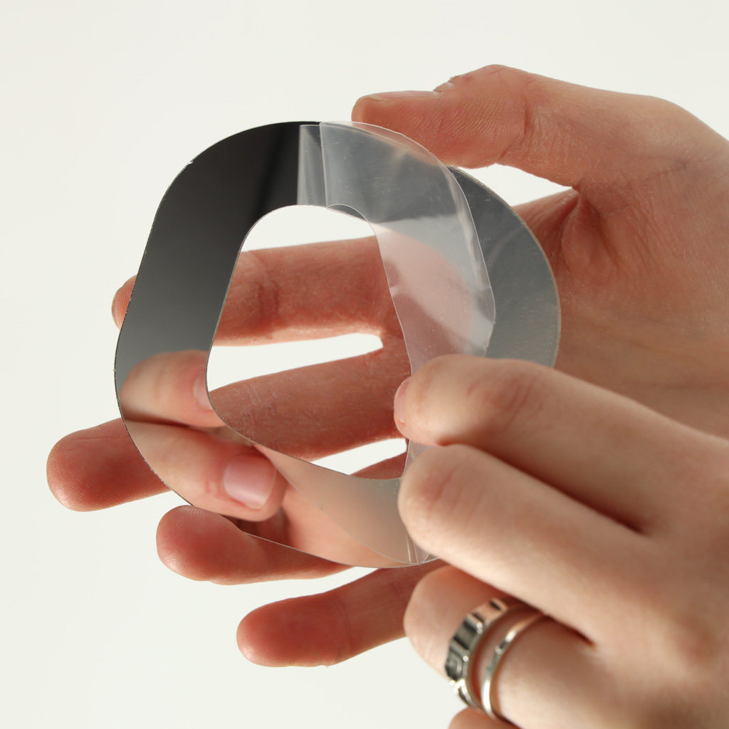 Zegar ścienny naklejany na ścianę 3D lustrzany DIY duży nowoczesny 80-120cm XL - obrazek 5