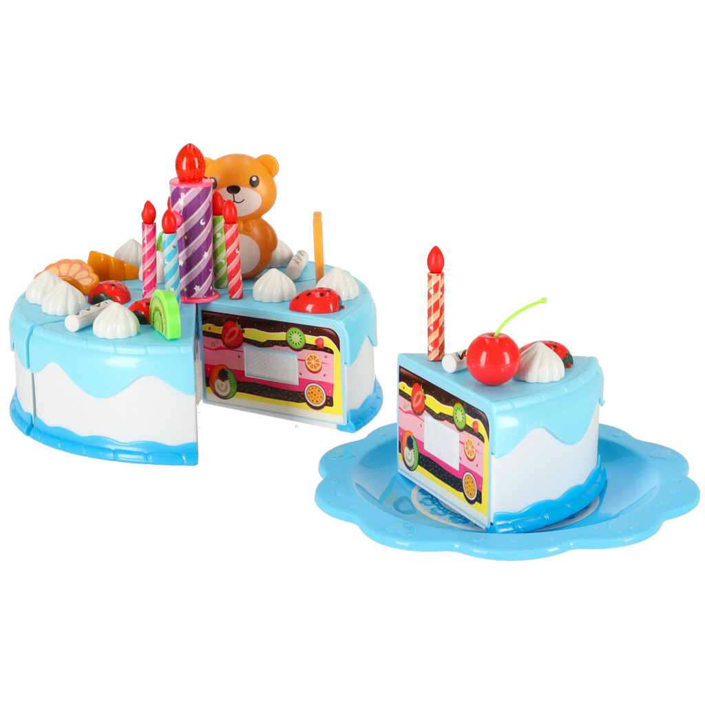 Tort urodzinowy do krojenia na rzepy kuchnia 80 elementów niebieski - obrazek 8