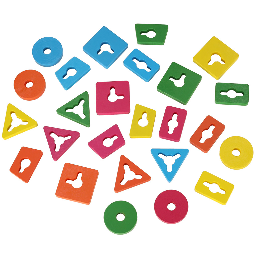 Sorter drewniany układanka zręcznościowa 5 wież - obrazek 5