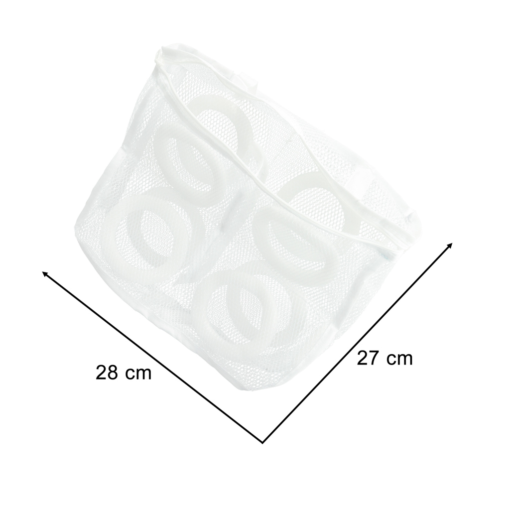 Worek siatka do prania obuwia butów na obuwie z zamkiem 28x27 cm - obrazek 4