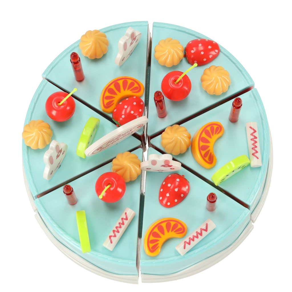 Tort urodzinowy do krojenia kuchnia 75 elementów niebieski - obrazek 5