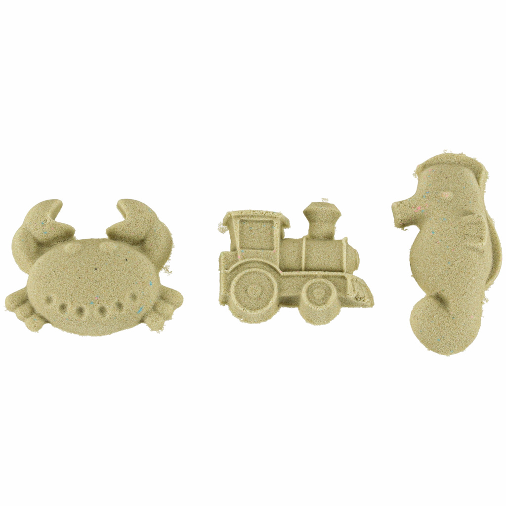 Piasek dla dzieci 1kg w woreczku naturalny beżowy - obrazek 5