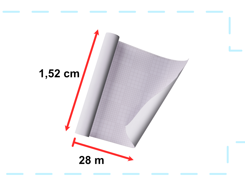 Folia rolka matowa gładka srebrna 1,52x28m - obrazek 3