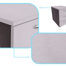 Folia okleina rolka aluminium imitująca stal metalic szczotkowana srebrna 1,52x30m