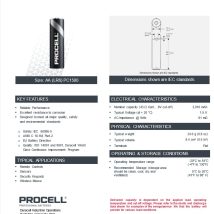 Bateria alkaiczna Duracell Procell LR6 AA 1szt