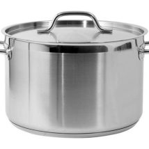 Garnek średni z pokrywką ze stali nierdzewnej 28×18 11,1L
