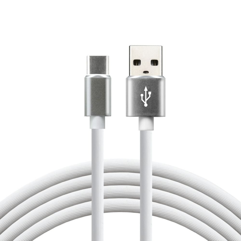 Kabel zasilający everActive CBS-1CW (USB - USB typu C ; 1m; kolor biały) - obrazek 3