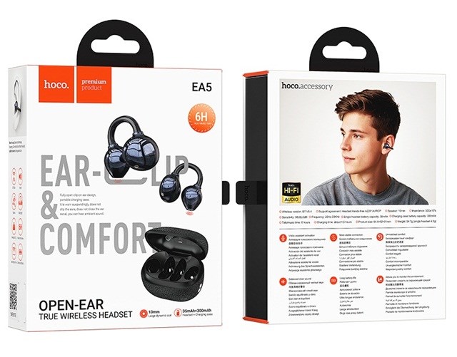 Słuchawki bezprzewodowe Hoco EA5 Duke III (czarny) - obrazek 3