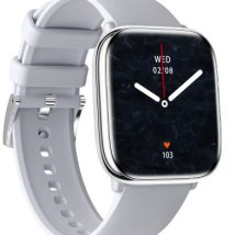 myPhone Zegarek Pastelowy | Inteligentny zegarek | Dioda AMOLED | 1,75″ | Wodoodporny | Srebrnoszary