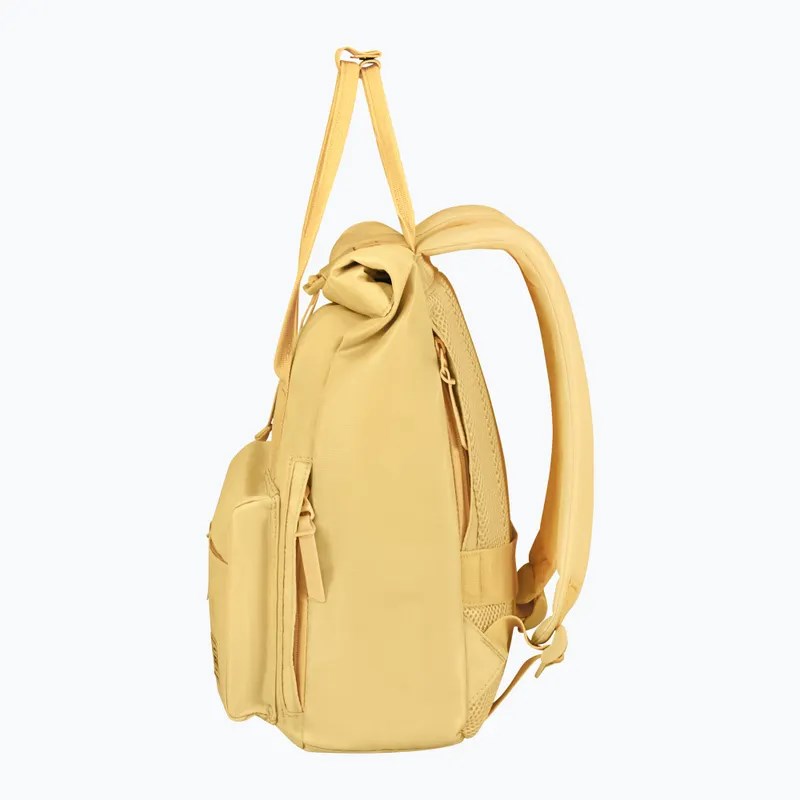 American Tourister Urban Groove Pastels Roll Top Backpack Pastel Yellow - obrazek 3