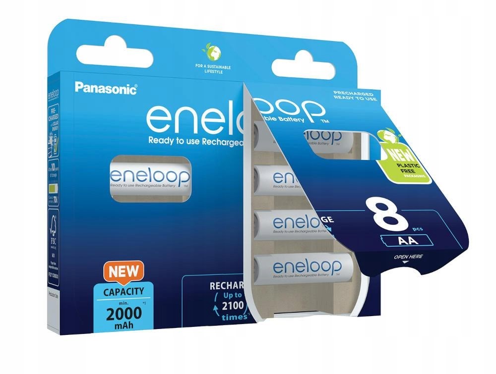 PANASONIC ENELOOP AA 2000mAh 8 szt - obrazek 3