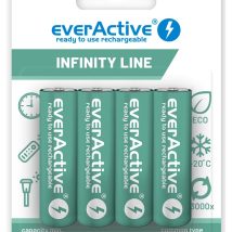 EVERACTIVE AKUMULATORKI AA / R6 EVERACTIVE NI-MH 1100 MAH INFINITY LINE – BLISTER 4 SZTUKI EVHRL6-1100