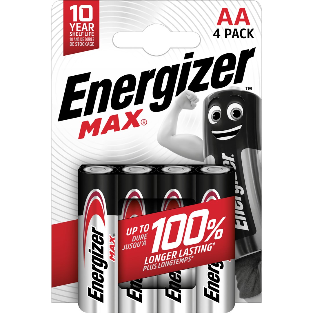 ENERGIZER BATERIE ALKALICZNE MAX AA LR6, 4 SZTUKI, ECO OPAKOWANIE - obrazek 3