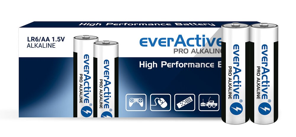 Zestaw baterii AA everActive LR610PAKPA - obrazek 3