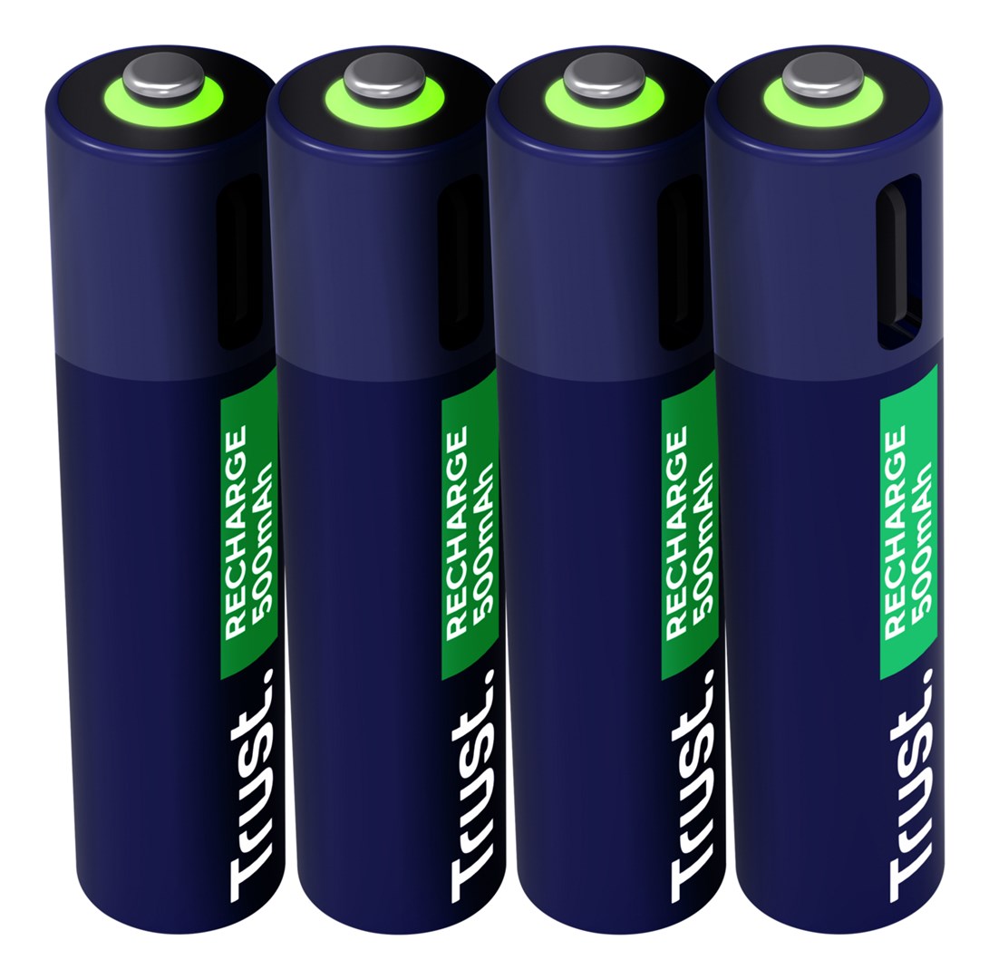 Baterie AAA Trust USB-C RECHARGEABLE BATTERIES 4P - obrazek 3