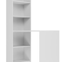 BIURKO Z REGAŁEM R50 LEWE/PRAWE BIEL