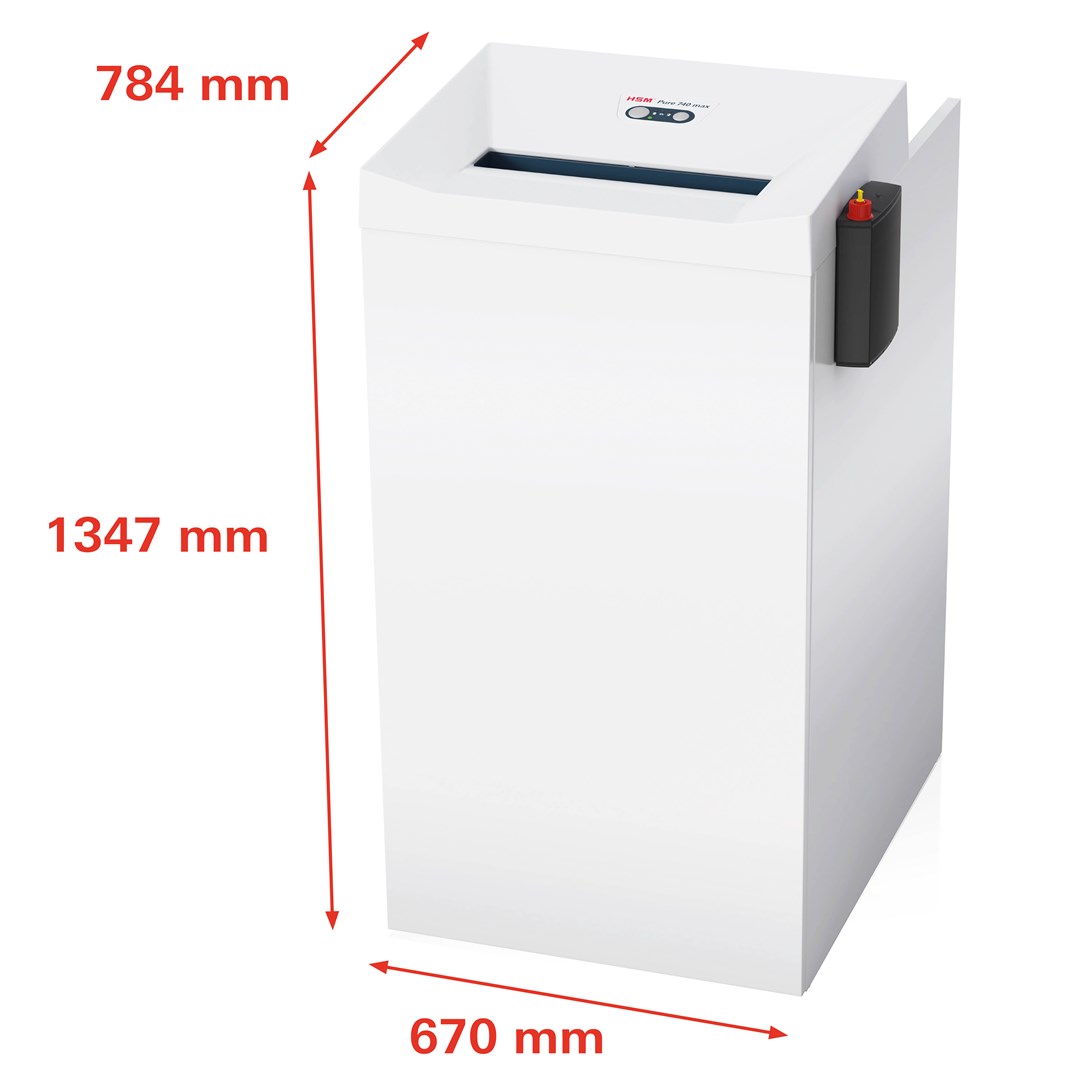 HSM Niszczarka Pure 740 max, 240L 4,5x30 mm - obrazek 4