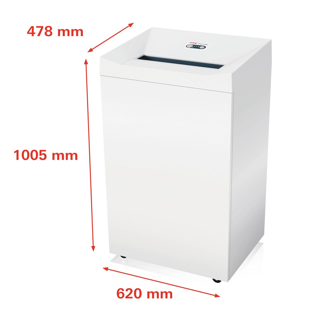 HSM Niszczarka Pure 940, 165L 1,9x15 mm - obrazek 3