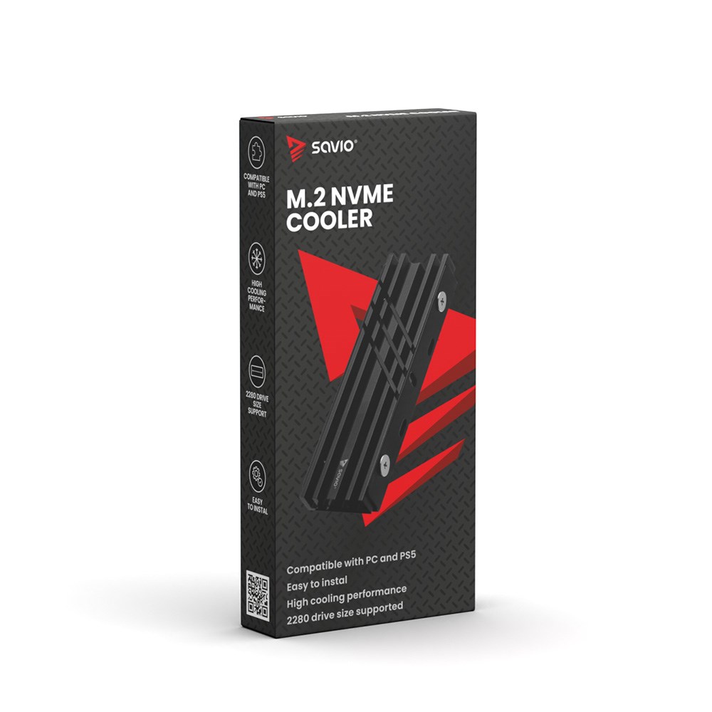 SAVIO CHŁODZENIE DO DYSKÓW M.2 NVME 2280 COOLER AK-60 - obrazek 4