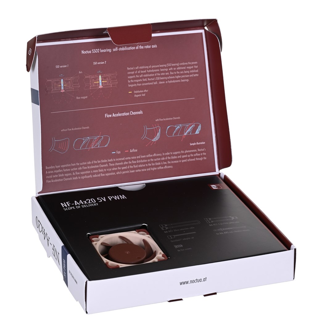 Wentylator NOCTUA NF-A4X20 40x20 mm PWM 5V - obrazek 4