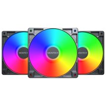 Wentylator Montech GF120 PWM ARGB, 3 szt. – 120mm
