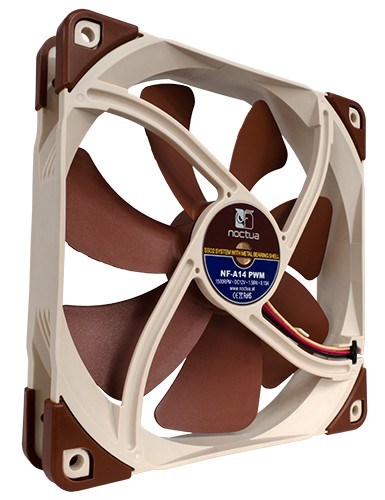 Wentylator NOCTUA 140mm NF-A14 PWM SSO2, AAO Frame - obrazek 3