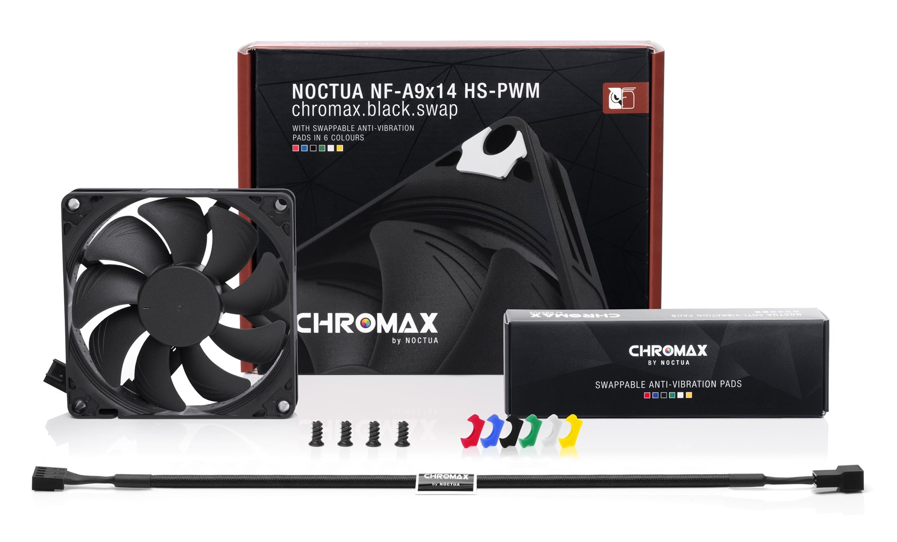 Wentylator NOCTUA 92mm 300-2200 RPM Low Profile CHROMAX - obrazek 4