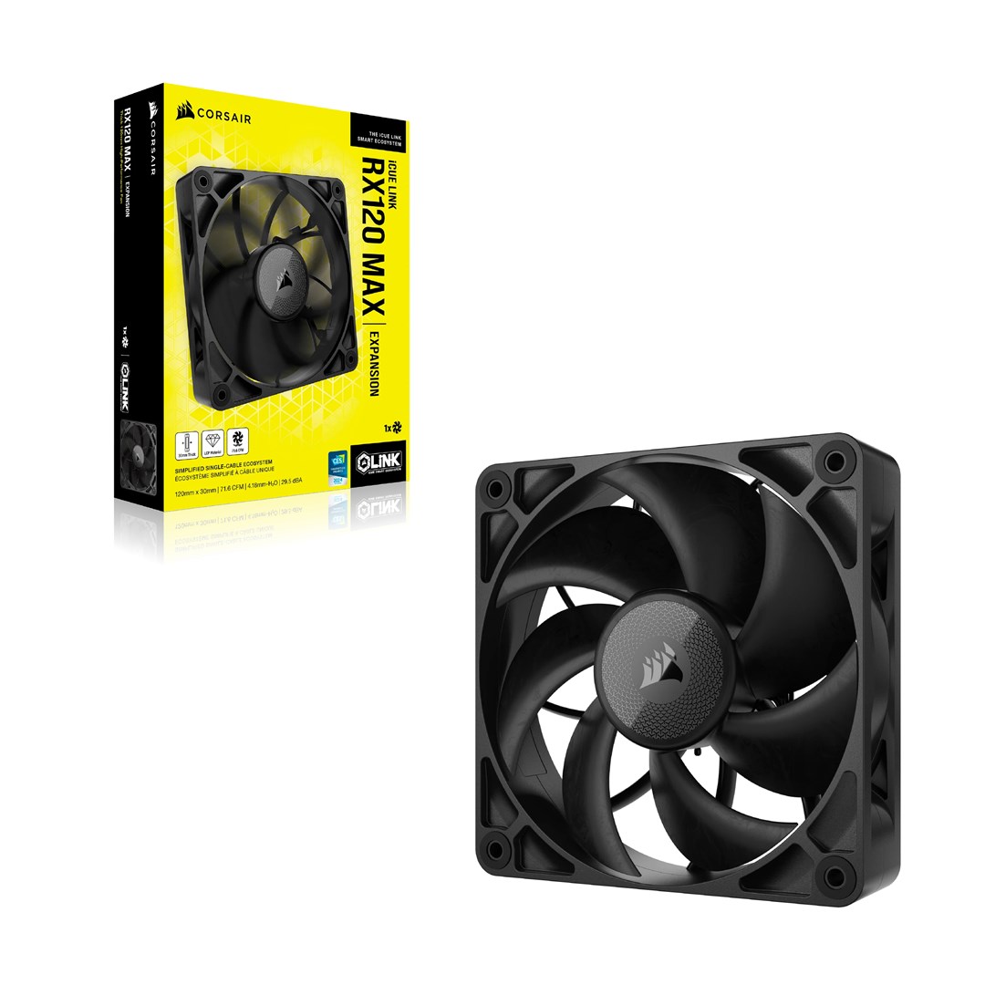 Corsair iCUE LINK RX120 MAX Obudowa komputera Wentylator 12 cm Czarny 1 szt. - obrazek 4