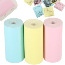 Rolki termiczne papier do drukarki apartu 5,7cm x 3m 3 sztuki kolorowe
