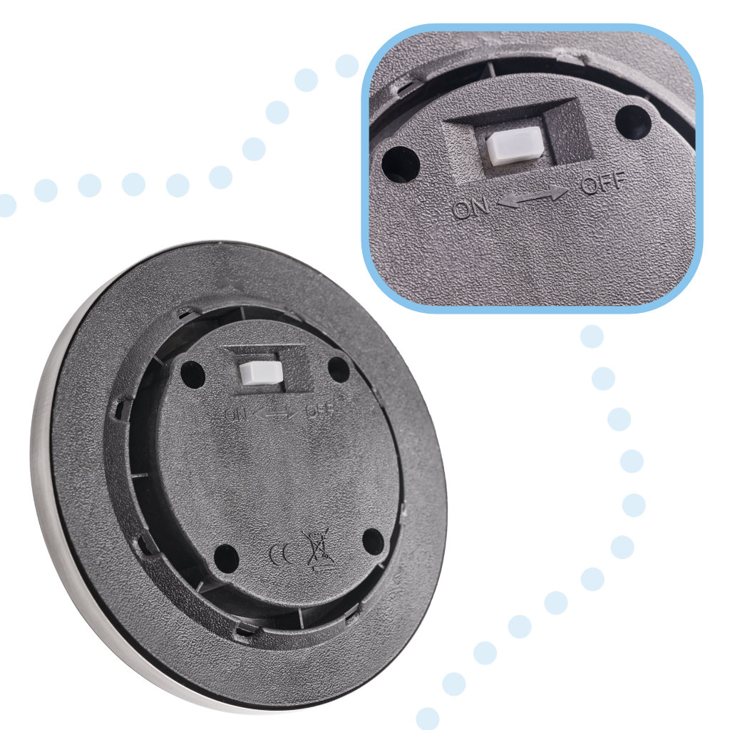 Lampy ogrodowe solarne najazdowe gruntowe czujnik zmierzchu wbijane świecący dysk 8LED 12szt. zimny biały - obrazek 6