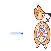 Tarcza Dart z rzutkami piłkami na rzep celowanie rzut do celu corgi