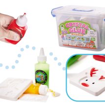 Klej żel kryształowy 3D crystal glue kreatywny zestaw w wiaderku 26el.